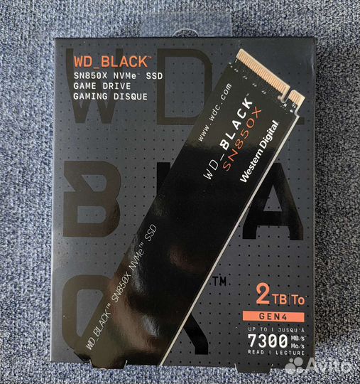 WD Black SN850X 2Tb (новый, PCIe 4.0, dram)