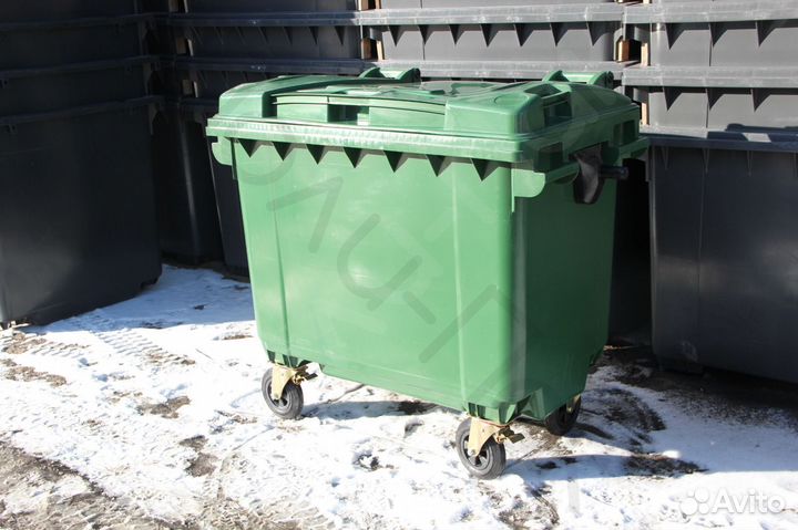 Бак пластиковый мусорный 660л R5556