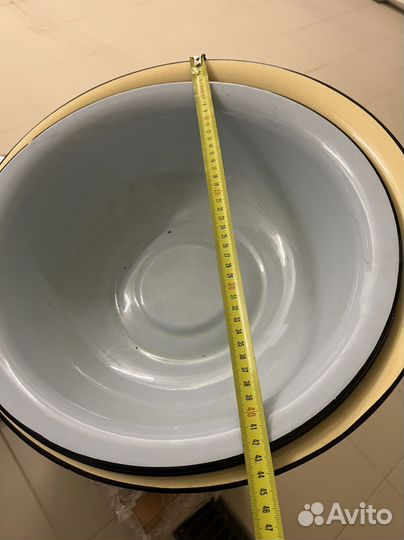 Эмалированный таз