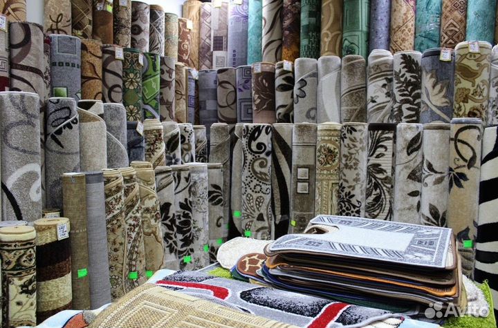 Ковры, паласы, ковровые дорожки, коврики для ванны