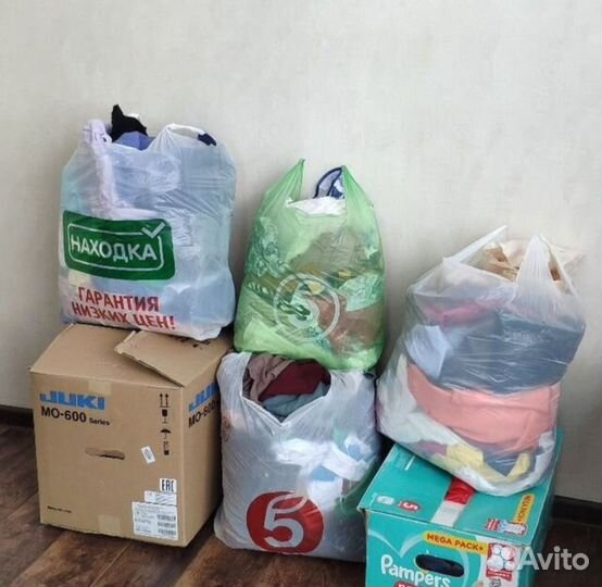 Отрезы ткани пакетом