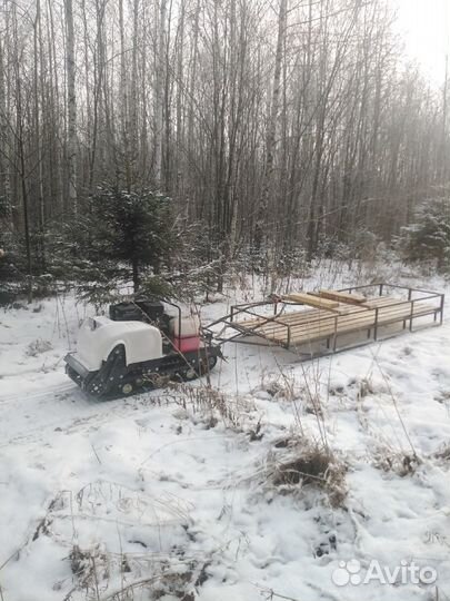 Сани на снегоход-мотобуксировщик