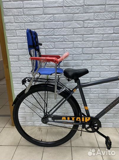 Сидение детское для велосипеда на багажник 862