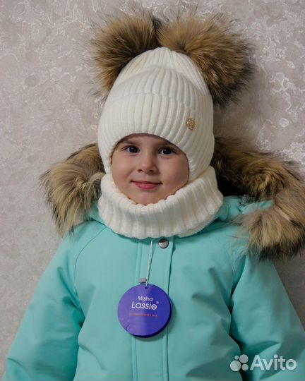 Зимний комплект шапка и снуд