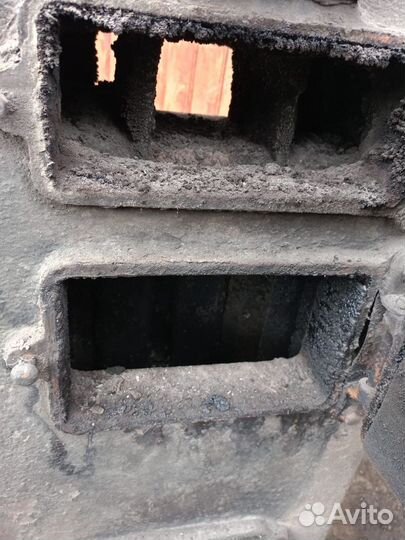 Твердотопливный котел чугунный СССР