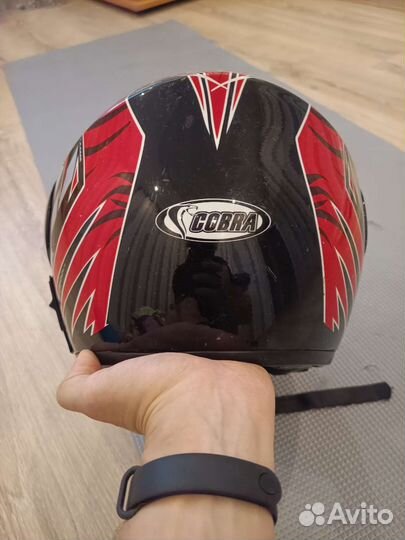 Шлем модуляр Cobra JK111 Black Red, размер m