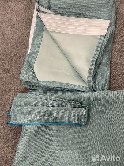 Шторы бирюзовые морская волна икея леруа