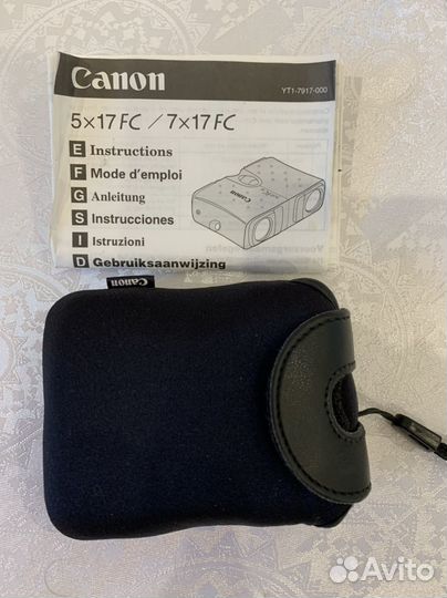 Редкий Бинокль canon 7x17 fc