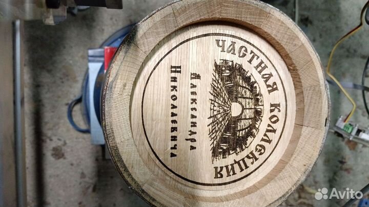 Бочка дубовая 3 литра с гровировкой подарочная