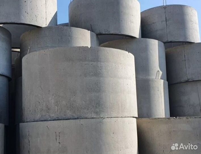 Бетонные изделия: бордюры, кольца, крышки