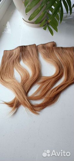 Накладные натуральные волосы на заколках