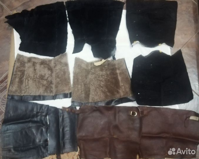 Обрезки натуральной кожи