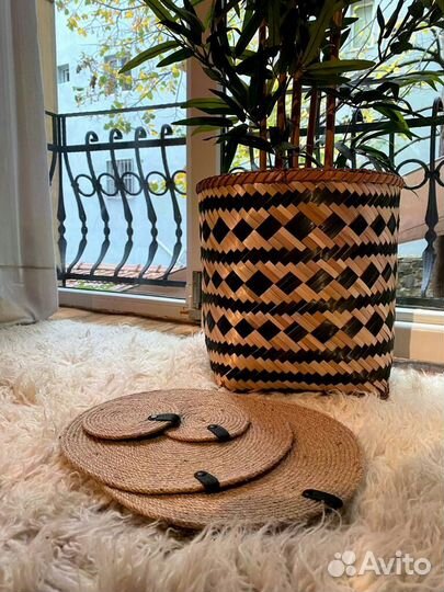 Салфетки (плейсматы) из натурального джута