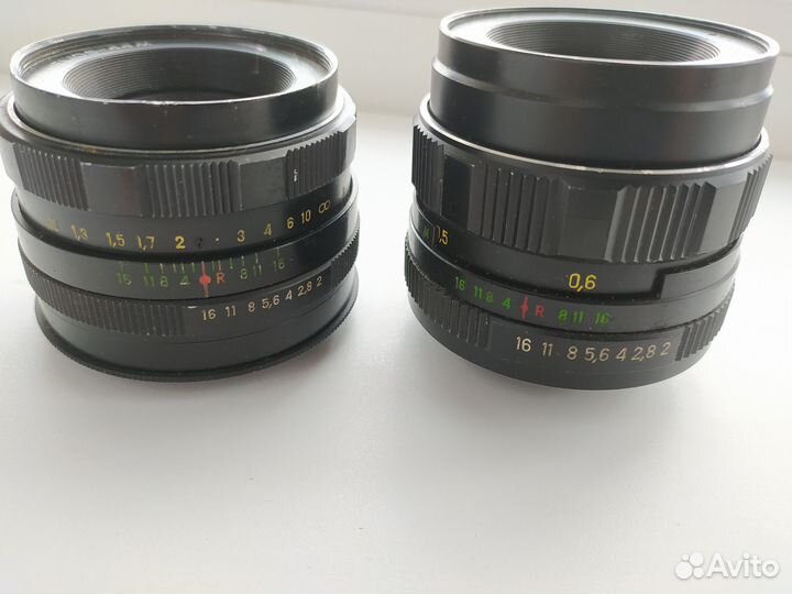 Объективы helios 44, 58 1:2 (2шт)
