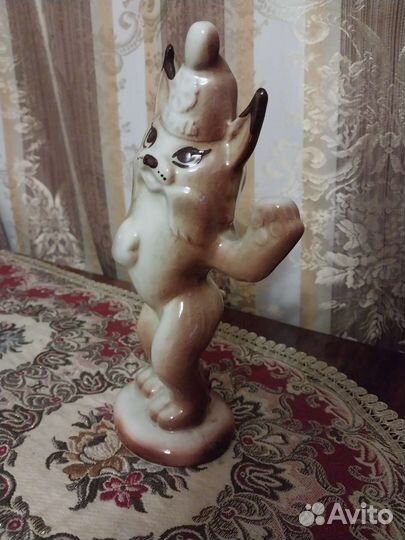 Статуэтка СССР Рысёнок символ спартакиады 1985