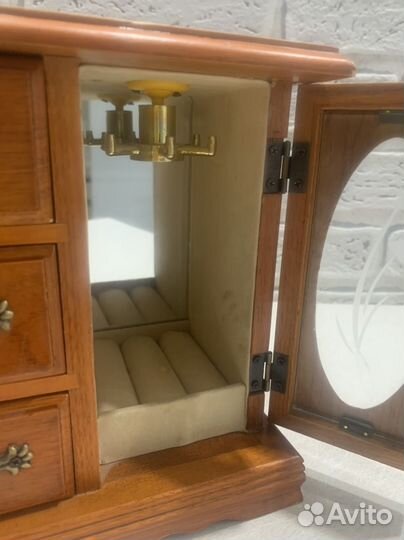 Шкатулка деревянная шкафчик