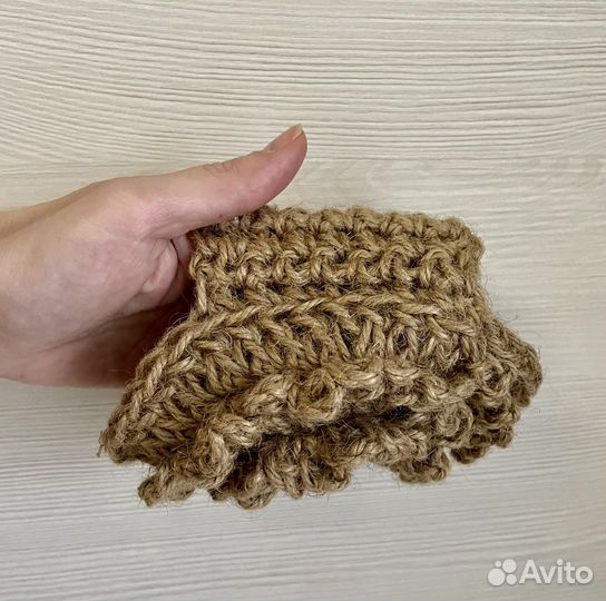 Эко-мочалка из джута