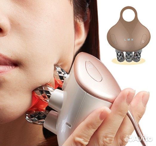 Массажер для лица RF + EMS + LED okachi gliya