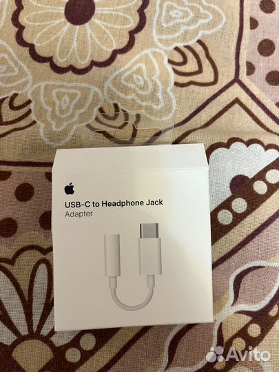 Переходник кабель цап Apple usb c - jack 3.5