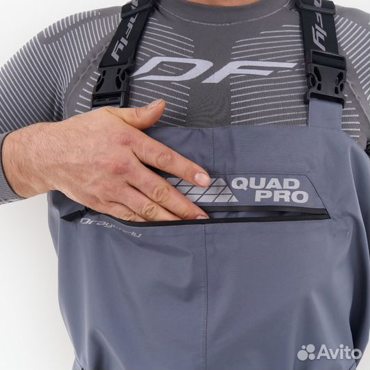 Вейдерсы мембранные Dragonfly Quad Pro Gray-Black