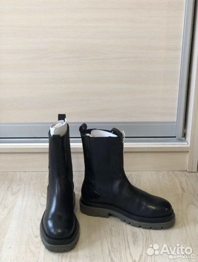 Ботинки челси кожа