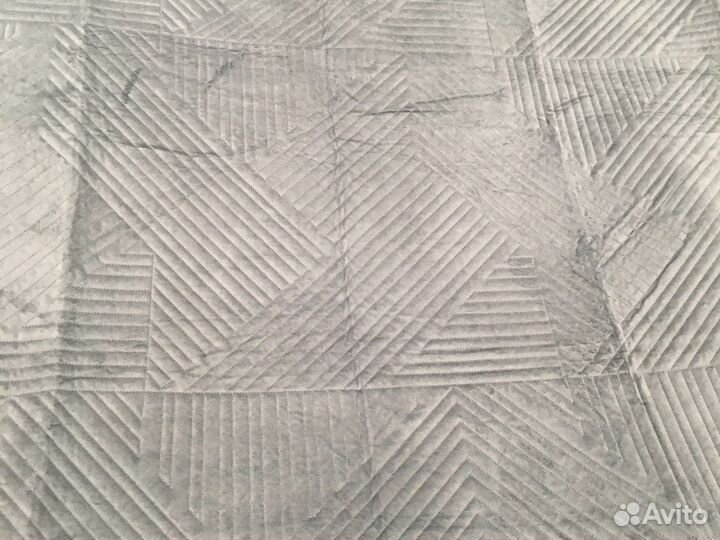 Плед велюровый 230/250 наволочки 50/70 цвет графит