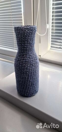 Ваза для сухоцветов джутовая