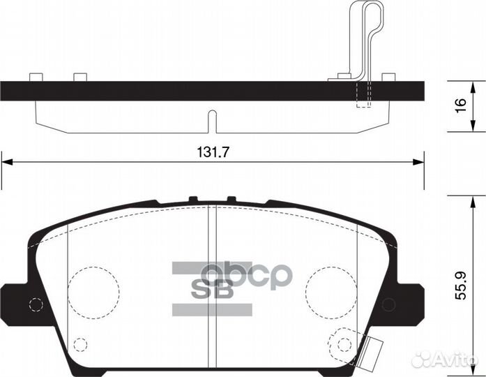 Колодки тормозные дисковые SP1569 Sangsin brake