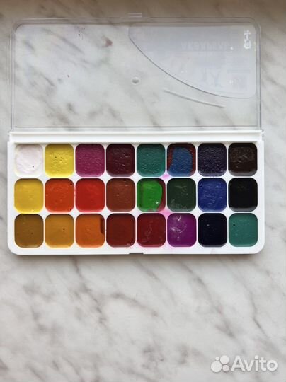 Акварель (краски)медовая 24 цвета