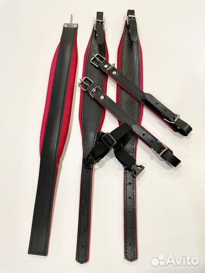 Ремни 3/4 красные для аккордеона, баяна