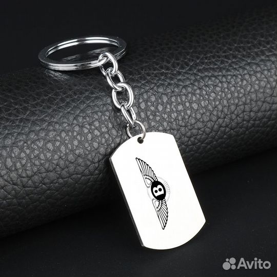 Брелок жетон для ключей с логотипом 