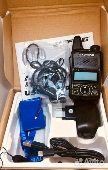 Рация Baofeng BF-T1 mini оригинал с гарнитурой