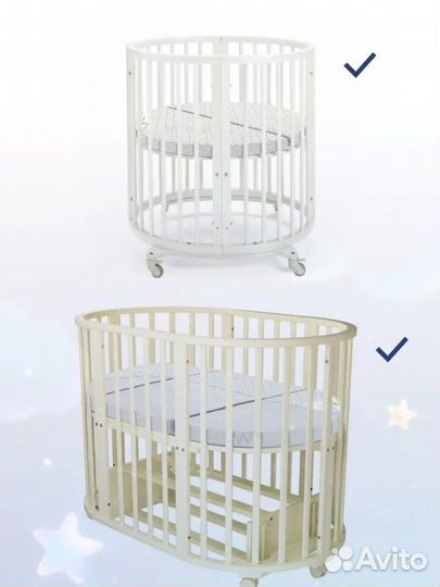 Детская кроватка трансформер и матрас