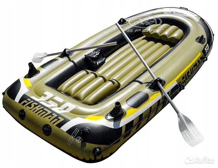 Надувная лодка новая в упаковке fishman 350 SET