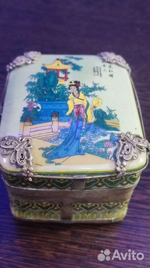 Шкатулка фарфоровая Старый Китай эротика