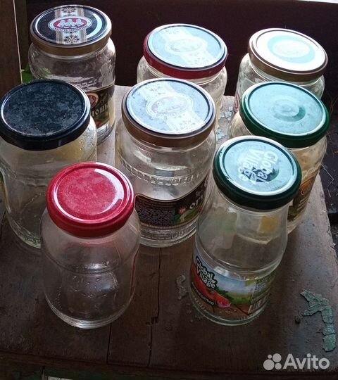 Евробанка стеклянная с крышкой