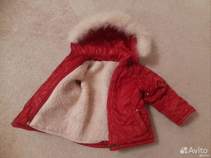 Зимний детский полукомбинезон и куртка 92-98