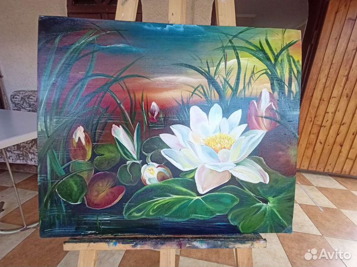 Картина маслом на холсте цветы