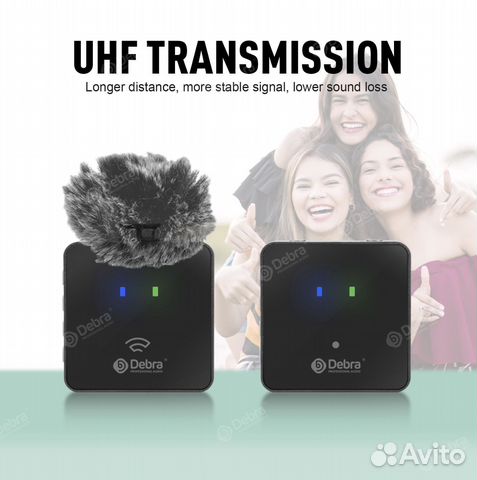 Портативный беспроводной микрофон UHF MGO
