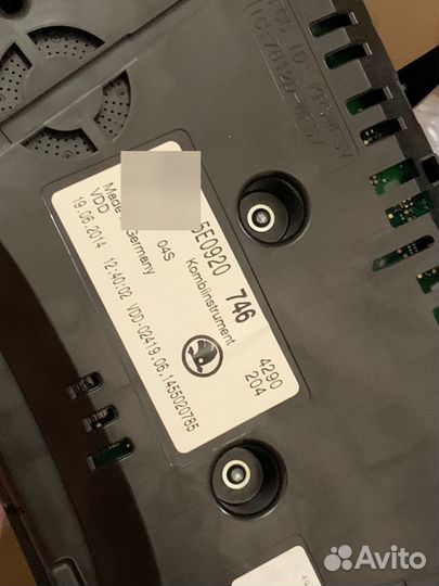 Приборная панель Skoda Octavia a7 Rs