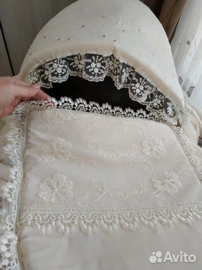 Красивая переноска для выписки из роддома