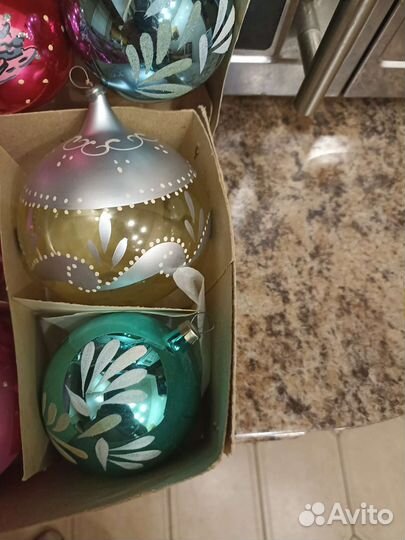 Елочные игрушки шары СССР