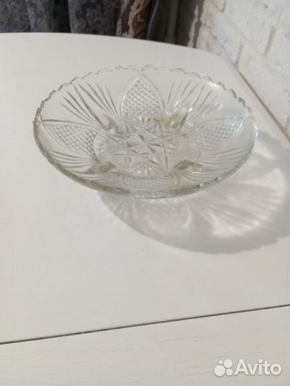 Ваза для фруктов на ножке СССР