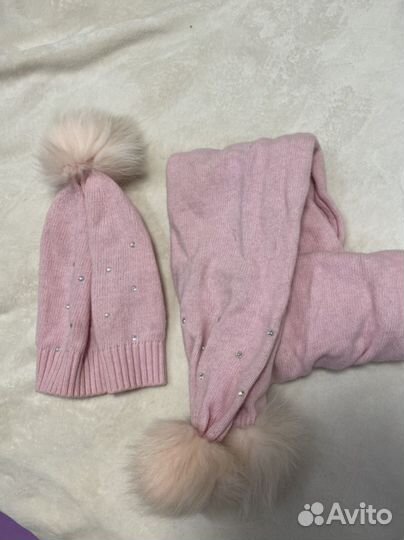 Шапка и шарф на девочку, девушку