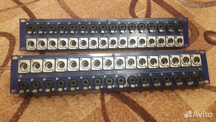 Патч панель XLR 2U