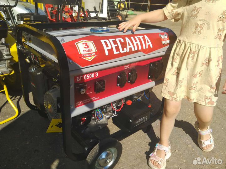 Бензиновый генератор Ресанта бг-6500Э