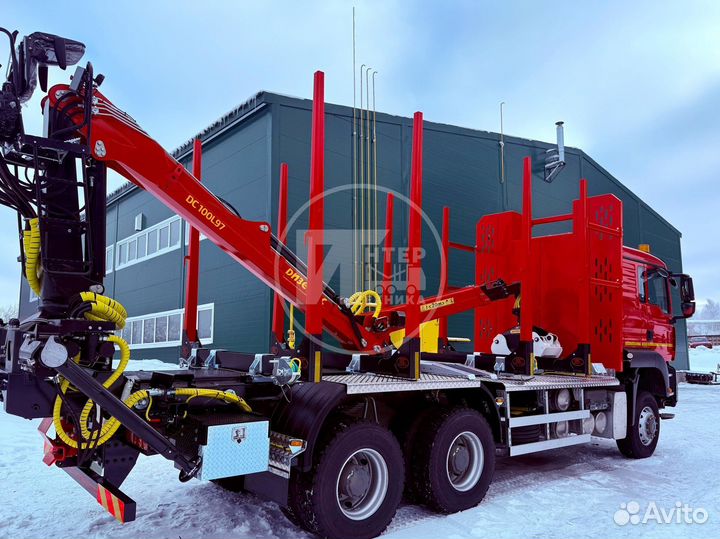 Лесовоз (сортиментовоз) SITRAK C7H с КМУ Дизель-С, 2025