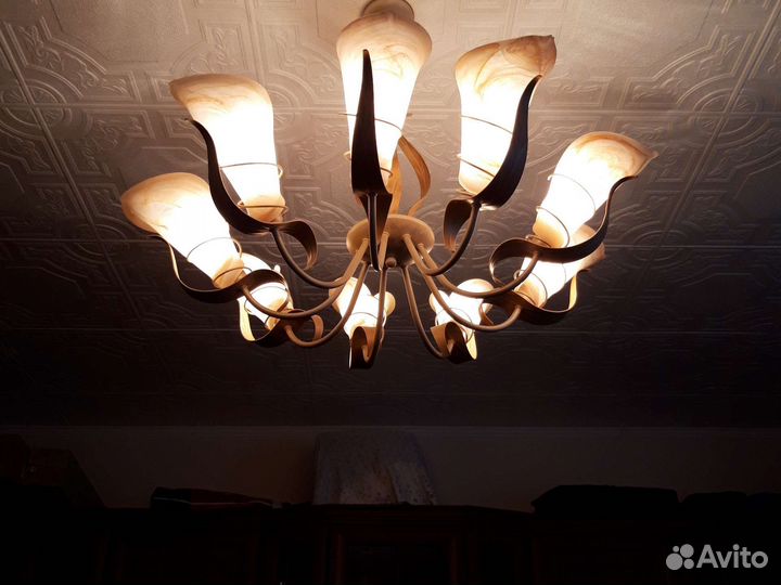 Люстра потолочная бу