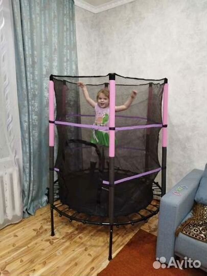 Батут детский с сеткой 140 см Доставка
