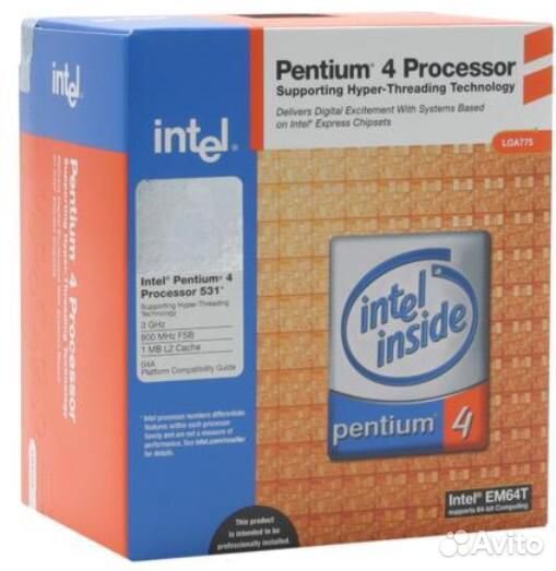 Процессор socket 775, intel Pentium, Celeron
